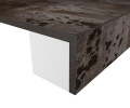 Abkantung 60 mm (AK/60) 8 mm Dekton-Arbeitsplatte, Vorderkante auf Gehrung. Mit Trägermaterial hinterfüttert zur Montage auf dem Korpus. Gesamtstärke ca. 60 mm.