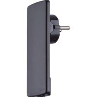 EVOline-Plug Schutzkontaktstecker schwarz extraflach
