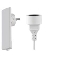 EVOline-Plug  Schutzkontaktstecker weiß mit Schutzkontakt Kupplungsdose