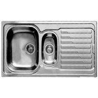 Brenta Einbauspüle  Edelstahl 1½ - Becken-Spüle Edelstahl mit Abtropfteil