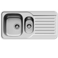 Baltea Mini Einbauspüle  Edelstahl1½ - Becken-Spüle Edelstahl mit Abtropfteil