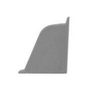 Endkappe rechts, Trend-line grau-metall