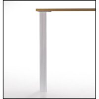 Tischbeine Quadra, höhenverstellbar 60 x 60 mm - 705 mm, Alu-geriffelt