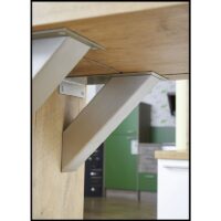 Rückwandkonsole RWS, edelstahlfarbig