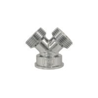 Verteiler (Hosenstück) ¾" verchromt