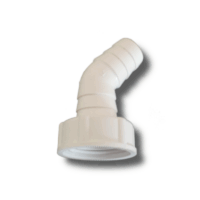 Kunststoff-Winkel-Schlauchverschraubung 1" x 20 - 24 mm, 45°