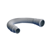 HT-Verbindungsschlauch, 250 mm Länge, Muffenanschluss DN 50, Spitzende DN 50/40