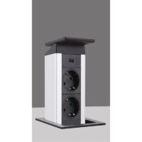 EVO line Port Push Steckdose mit USB Charger