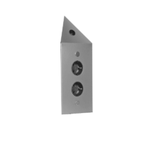 STS 3007-2C Energie-Ecksäule, 2 Steckdosen, 1 Minischalter